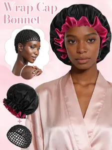 Women's Soft Comfortable Sleep Cap, Hair Care Cap, Mesh Hat, Eye Mask, Hair Band & Hair Wraps, Soft Fabric, Suitable for Curls/braids, Nighttime Comfort Accessory