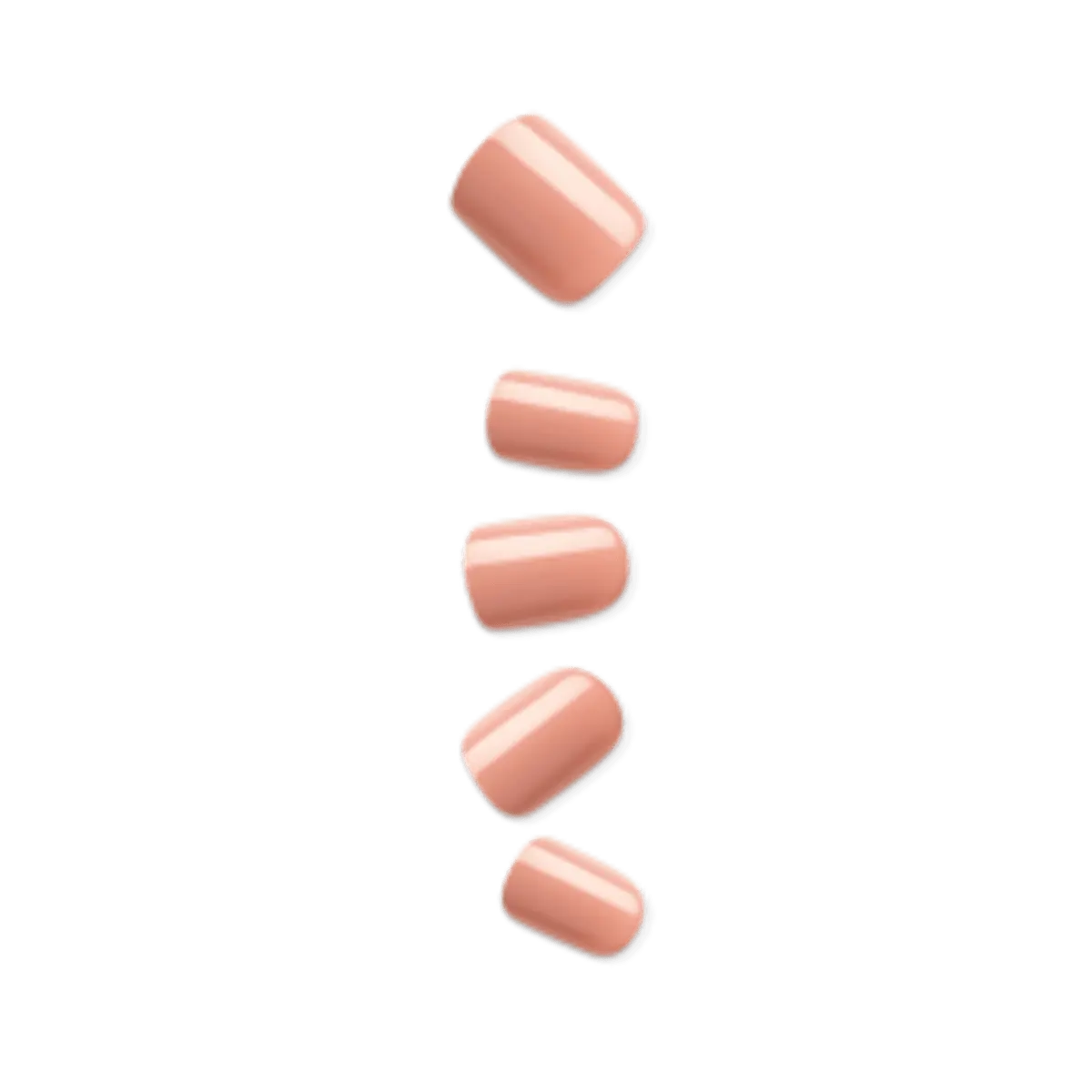 Impress Color No Glue Fake Press On Nails- Caramel | Solid, Pink, Short, Squoval, Manicure
