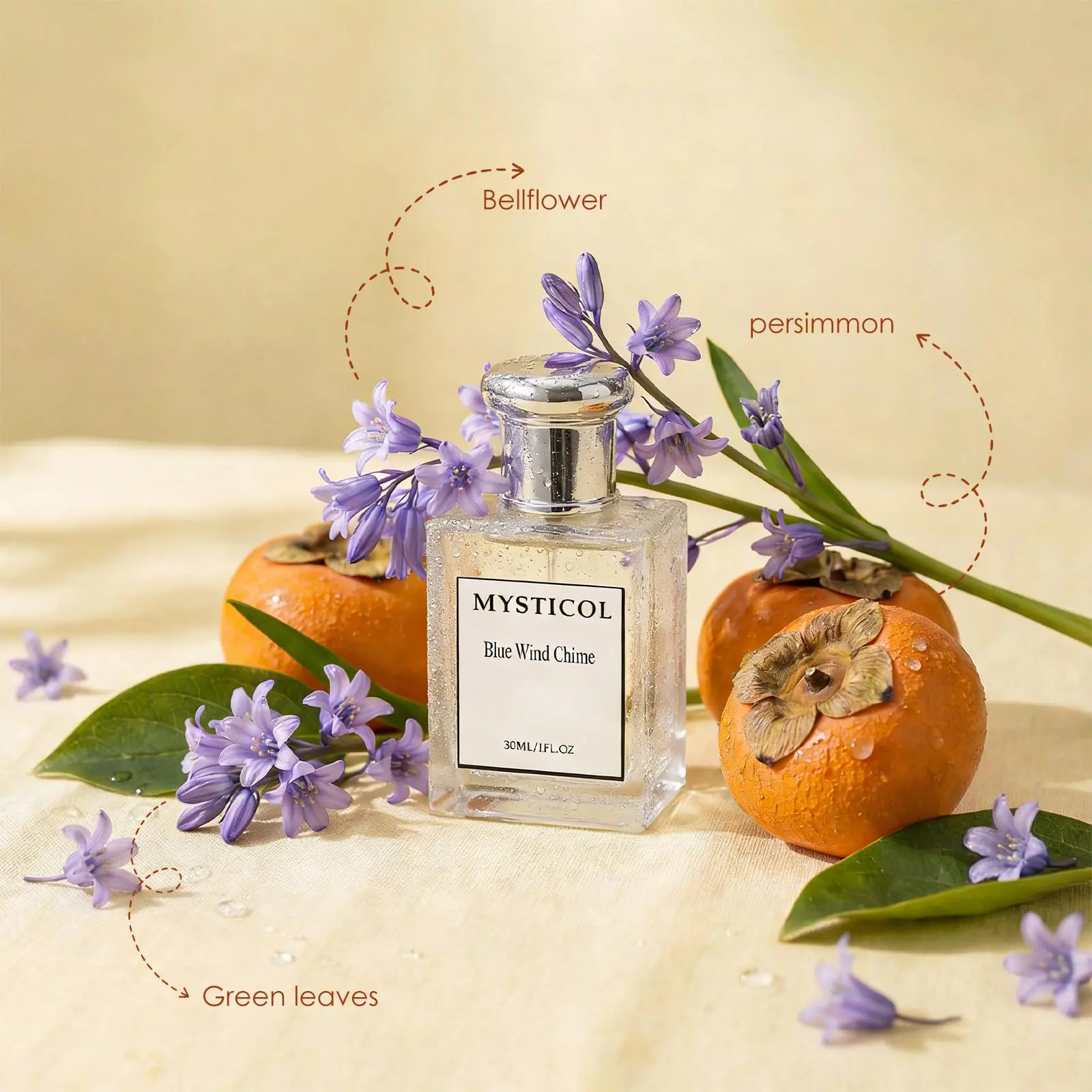 [New Arrival For Sale] Women's Bluebell Eau De Toilette Spray - 30ml (1.0 Fl.oz) Travel Size Single Item, Aromatic Floral Blend Scent Perfumes Daily Fragrance, Floral Scents Perfume, Powdery Taste, Peach, Signature Scent