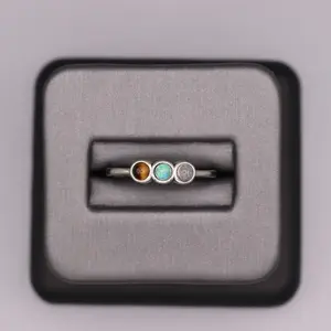 Sterling Silver Stone Ring - Multi Stone