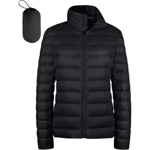 Women's Packable Ultra Light Weight Short Down Jacket