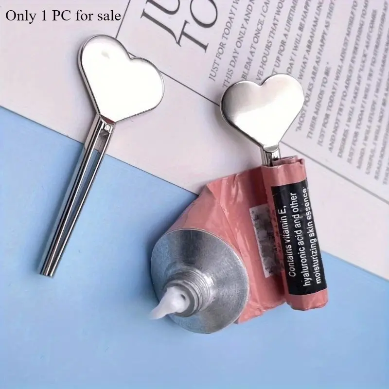 1pc Metal Manual Toothpaste Squeezer, Stainless Steel Dispenser, Hand Cream Squeezer, Roller Set, Bathroom Accessories