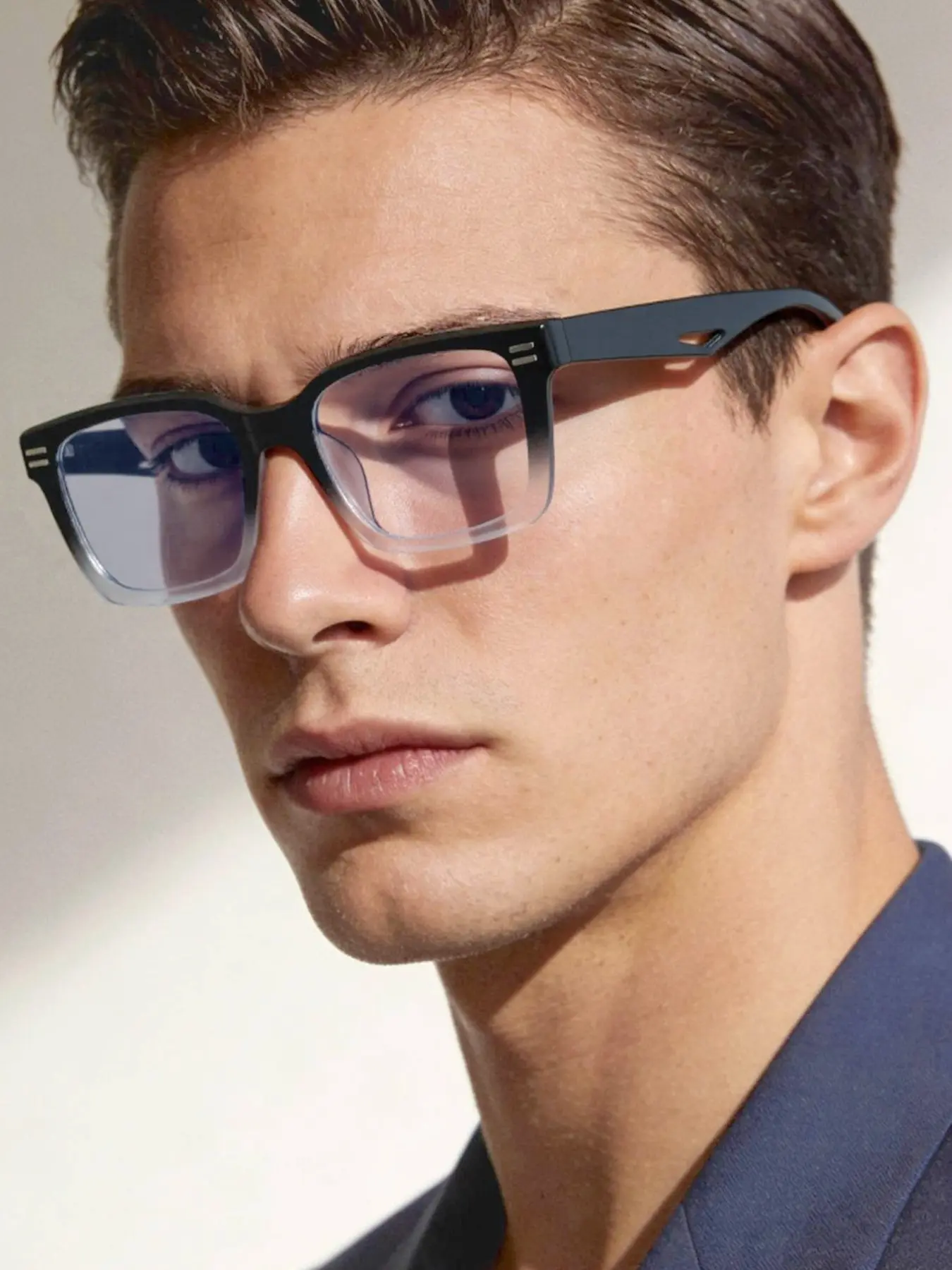 Simple Casual Rectangular Flat Glasses, Unisex Basic Frame, Versatile Frame, Daily Wear, Lightweight Comfortable, Anti-Blue Light, All Seasons, Classic Rectangle Frame