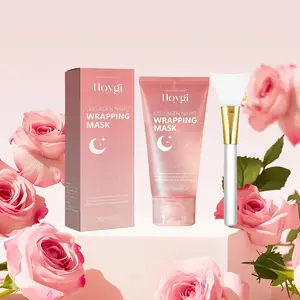 Collagen Night Wrapping Mask, Hydrating Face Mask, Overnight Skin Revitalizing Care, Deep Moisturizing, Restores Elasticity, Skincare