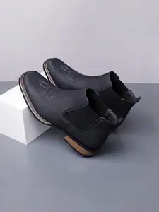 Versatile Sandal Chelsea Boots, Trendy Boots, Casual and Light Business Style, Above Ankle but Below Knee, PU Upper, Rubber Sole, Fall & Winter