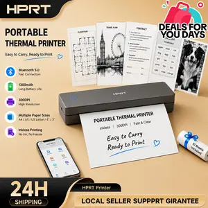 Inkless Bluetooth Portable Printer, Wireless Thermal Printer for Travel Home Office School, No Ink Needed, Compatible with iOS Android Laptops, Supports Full-Size 8.5"x11" US Letter & A4 Prints