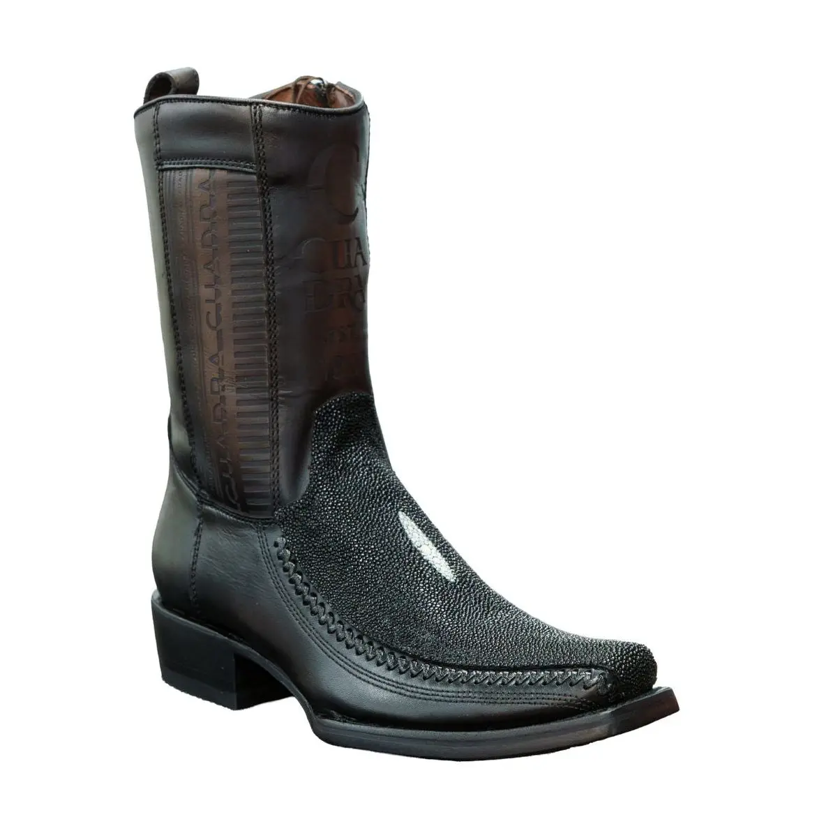 Cuadra Men's White Spot Black Boots 1J2KMA CJ 783