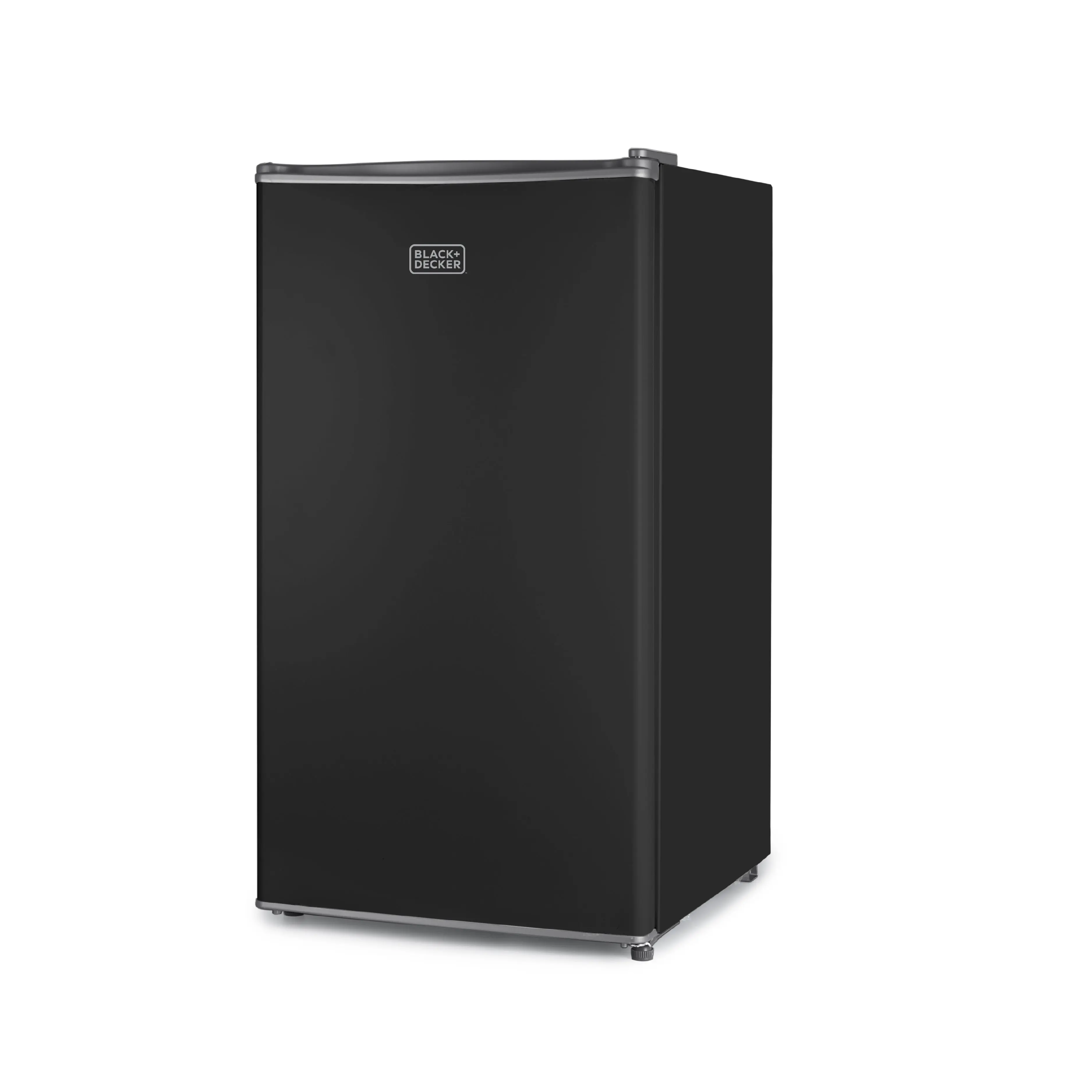 BLACK+DECKER 3.2 Cu. Ft. Compact Refrigerator, ENERGY STAR Certified Small Refrigerator, Single Door Mini Fridge with Chiller Compartment, Personal Fridge for Home or Dorm Room, BCRK32B, Black