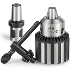 HD Chuck HEAVY DUTY 5/8" (16mm)  Drill Chuck with 3/4" Weldon Shank Adapter Key Type Chuck Converter Tool for Drill Press (B16)