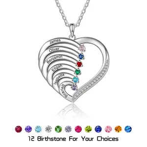 Personalized heart necklace pendant