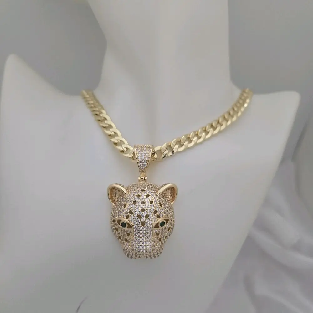 149 pantera y 004 cadena gold plated