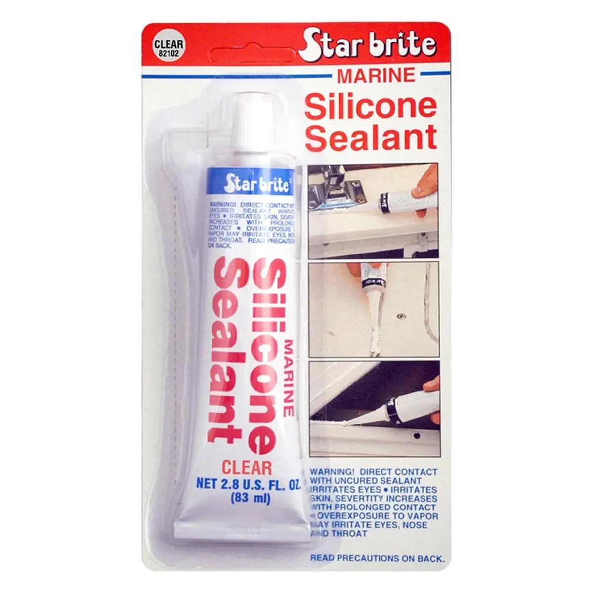 Star Brite 82102 2.8 oz Silicone Sealant - Clear