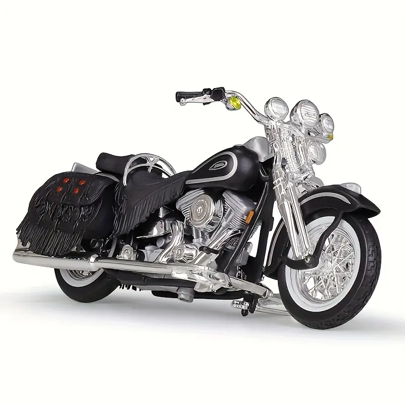 1:18 Scale Alloy Motorcycle Replica - Large Replica Diecast Toy with Functional Engine, Stand, Metal Wheels, Miniature Details for Motorcycle Enthusiasts, Large Replica Motorcycles, Miniature Detail Motorcycles