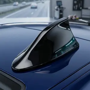 Universal Car Shark Fin Antenna Cover: Enhances FM/AM Radio Signal Reception, Easy-Adhesive Exterior Roof Decor for Improved Aesthetics & Better Wireless Signal Receiver, High Gain Antenna Car Accessories