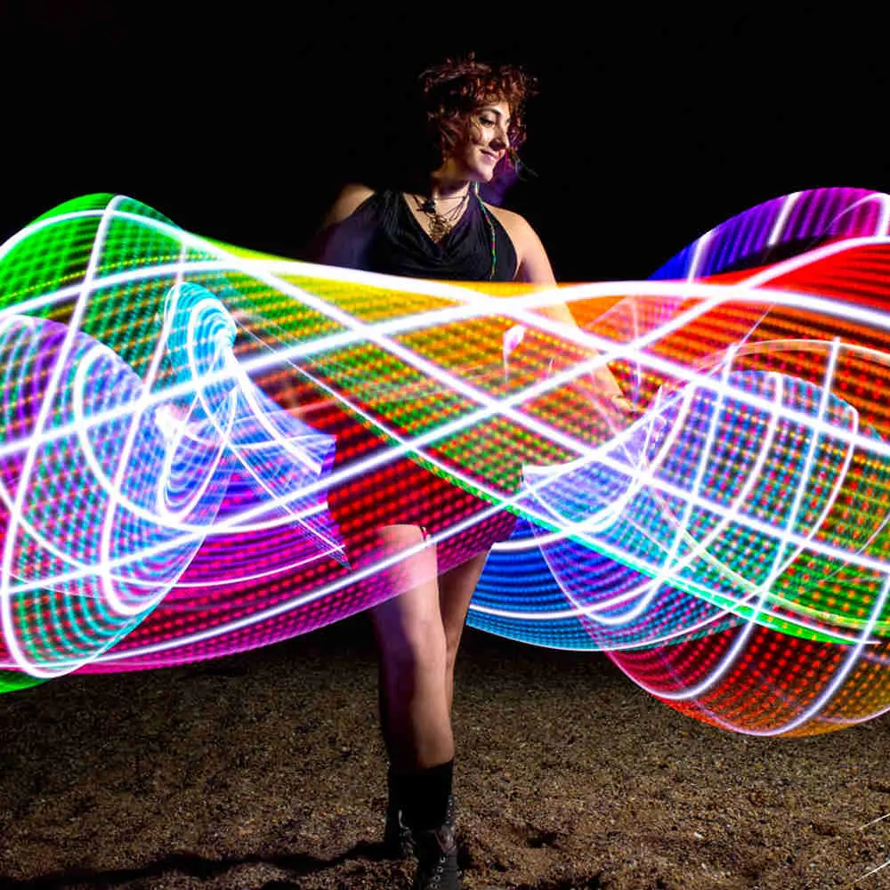 Moodhoops FutureHoop Pro Programmable Smart LED Hula Hoop hula hoop Large