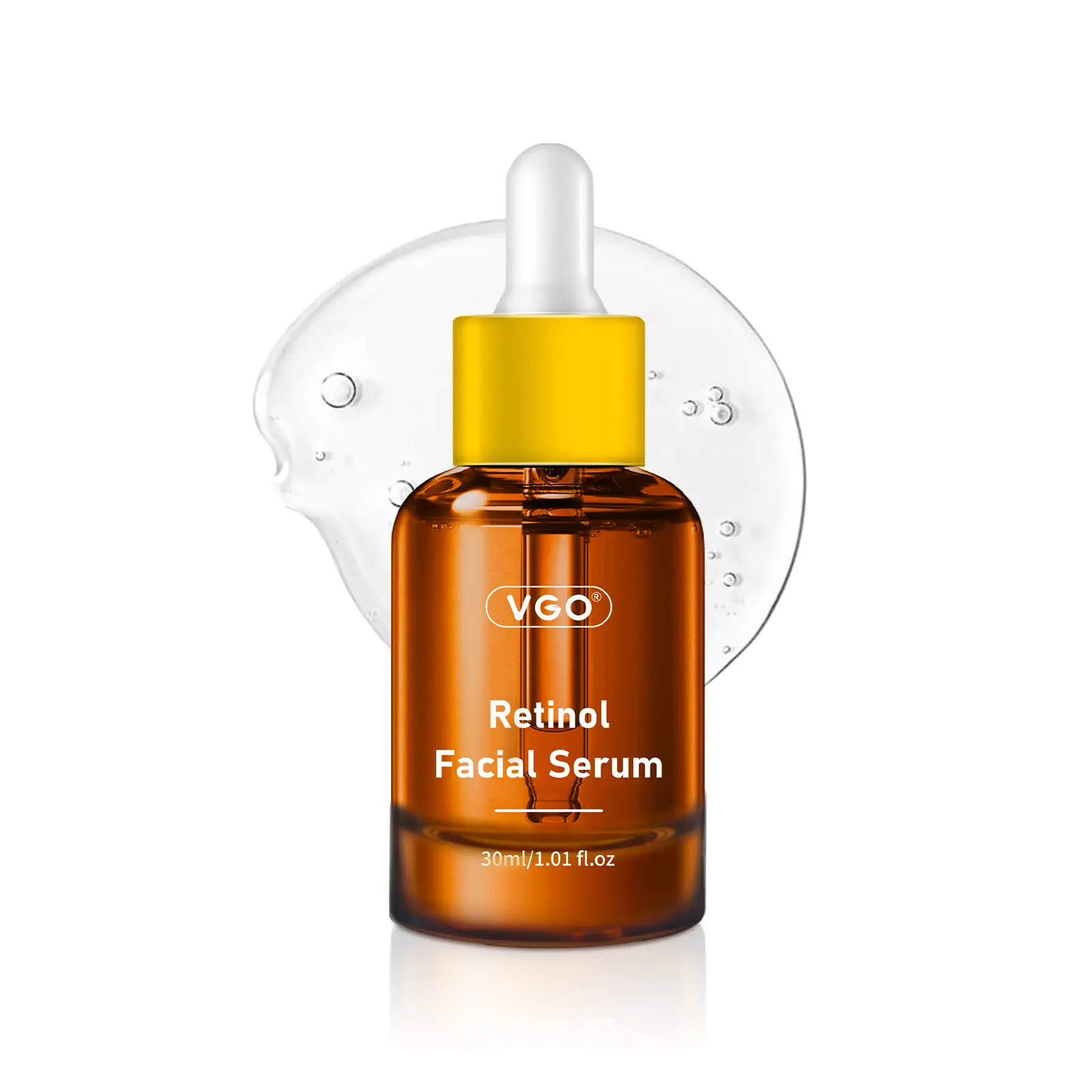 VGO Retinol Facial Serum, an Anti-Aging and Firming Liquid for Wrinkle Repair, Pore Minimizing, and Barrier Support, For Normal Skin, 30ml, Sodium Citrate, Ceramides, Alcohol Free, 24 Months, 1 To 1.9 Fl Oz, 30G, Firms Lifts, Even Out Skin Tone & Texture,