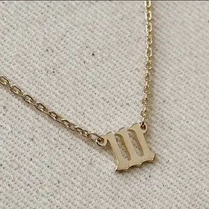 18k Gold Filled Angel Number 111 Necklace fashion trendy fashion necklace simple necklace monogram necklace