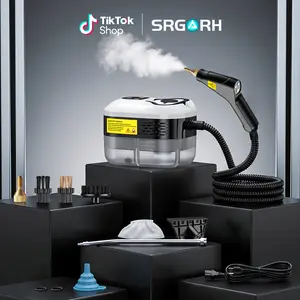 Handheld Steam Cleaner – Corded Cleaning Tool with 10 Accessories, Adjustable Levels, Fast Heat-Up, Father's Day Gift Idea for Car Detailing & Home Cleaning