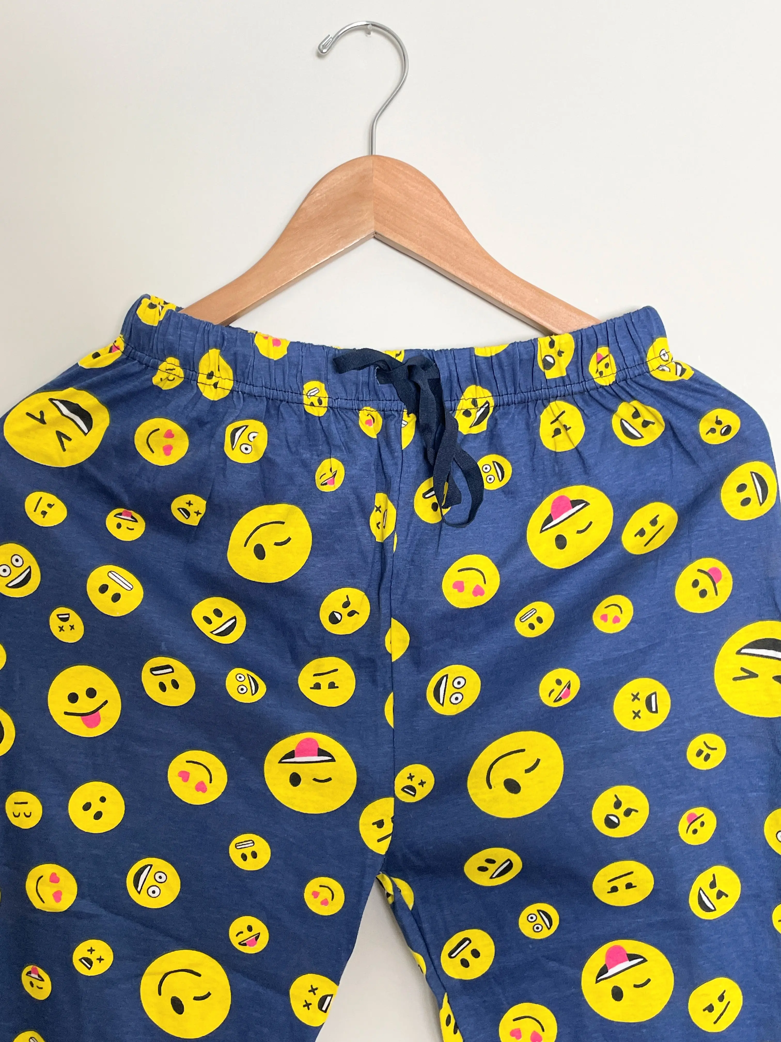 Emoji pajama: 100% Women’s Soft Cotton 3/4 Pajamas Loungewear Sleepwear