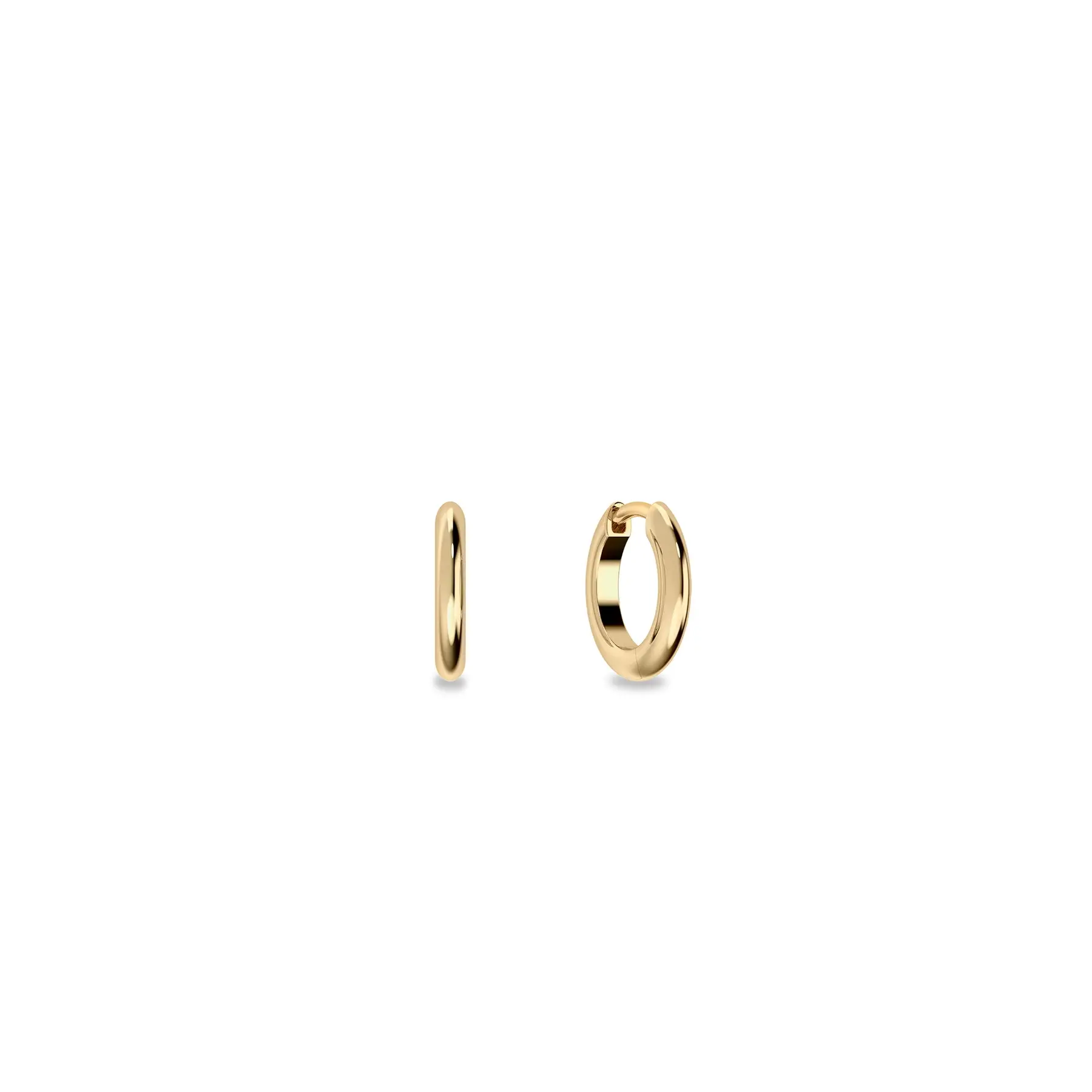 PASCAL Hoop Earrings for Women with Lab-Grown Diamonds Minimalist Jewelry for Everyday Wear