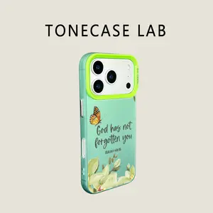 Christian Butterfly Scripture TPU Phone Case for iPhone 17 Pro Max iPhone 16 Pro 15 Plus 14 Pro 13 12 11 XS Max XS XR and Samsung Galaxy S25 Ultra S24 Plus S23 Shockproof Protective Cover Faith Design