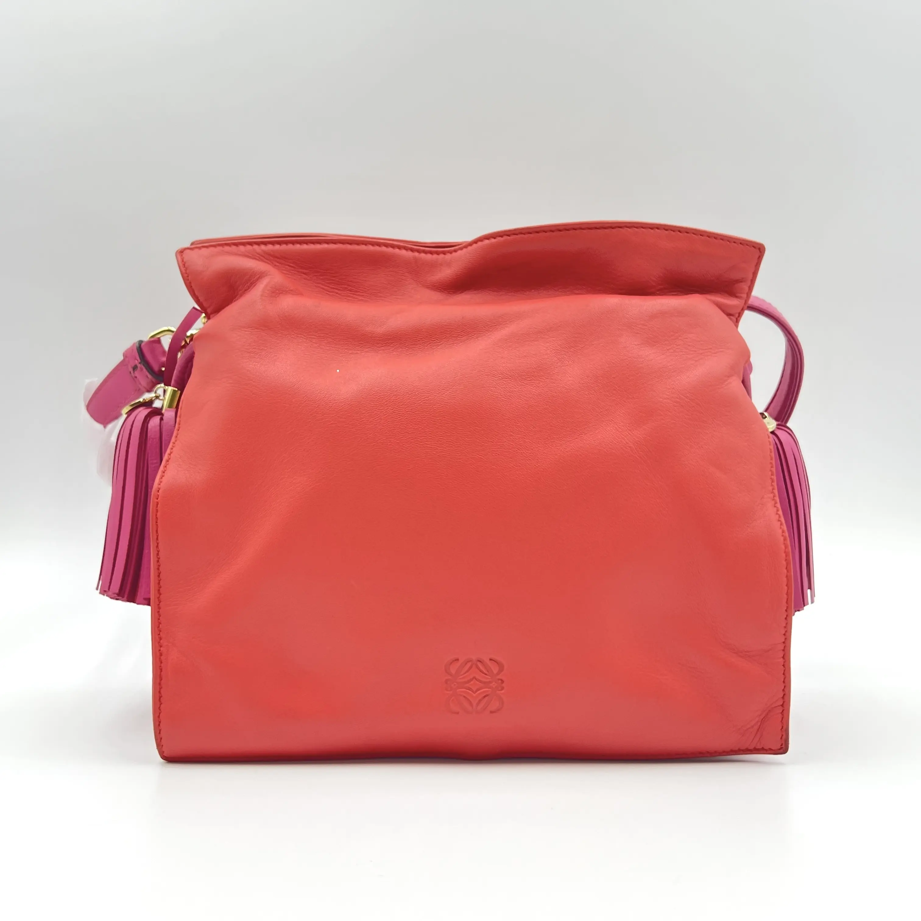 Pre-owned Loewe Leather Shoulder Bags Red Flamenco Crossbody Bag