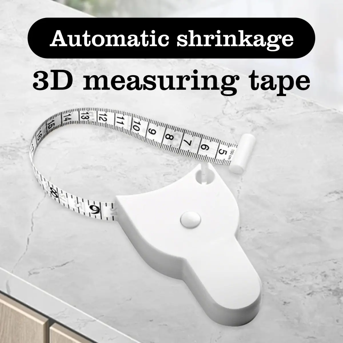 Body Measuring Tape 60 Inch, Portable Fitness Measuring Device with Shrinkage Function,UU Body Measuring Tape 60 Inch, Portable Fitness Measuring Device with Shrinkage Function,UU