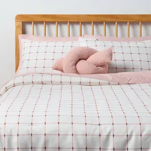 6pc Twin/Twin Extra Long RE Microfiber Comforter and Sheet Bedding Set Pink - Room Essentials