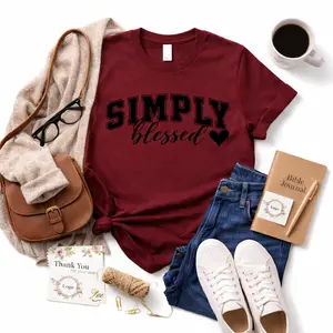 Simply Blessed Screen Print Transfer (Pack of 3)