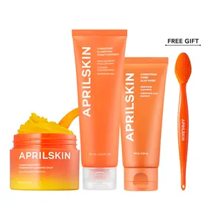 [APRILSKIN Official] Skin Detox For Filter, Zero Texture Skin - Visibly Smoother Skin | Carrotene Cleansing Balm for Makeup Removal | Carrotene Foam Cleanser for Clogged Pores | Carrotene Mud Mask for Excess sebum Care | Korean Skincare