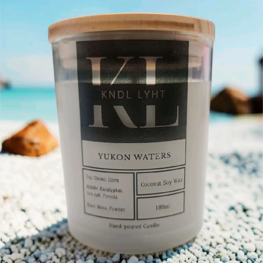 Luxury Yukon Waters Scented Candle - 7oz Coconut Soy Wax Candle