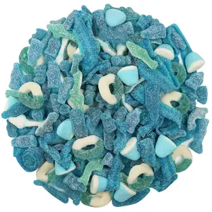 SOUR BLUE MIX GUMMY CANDY 2LB BAG