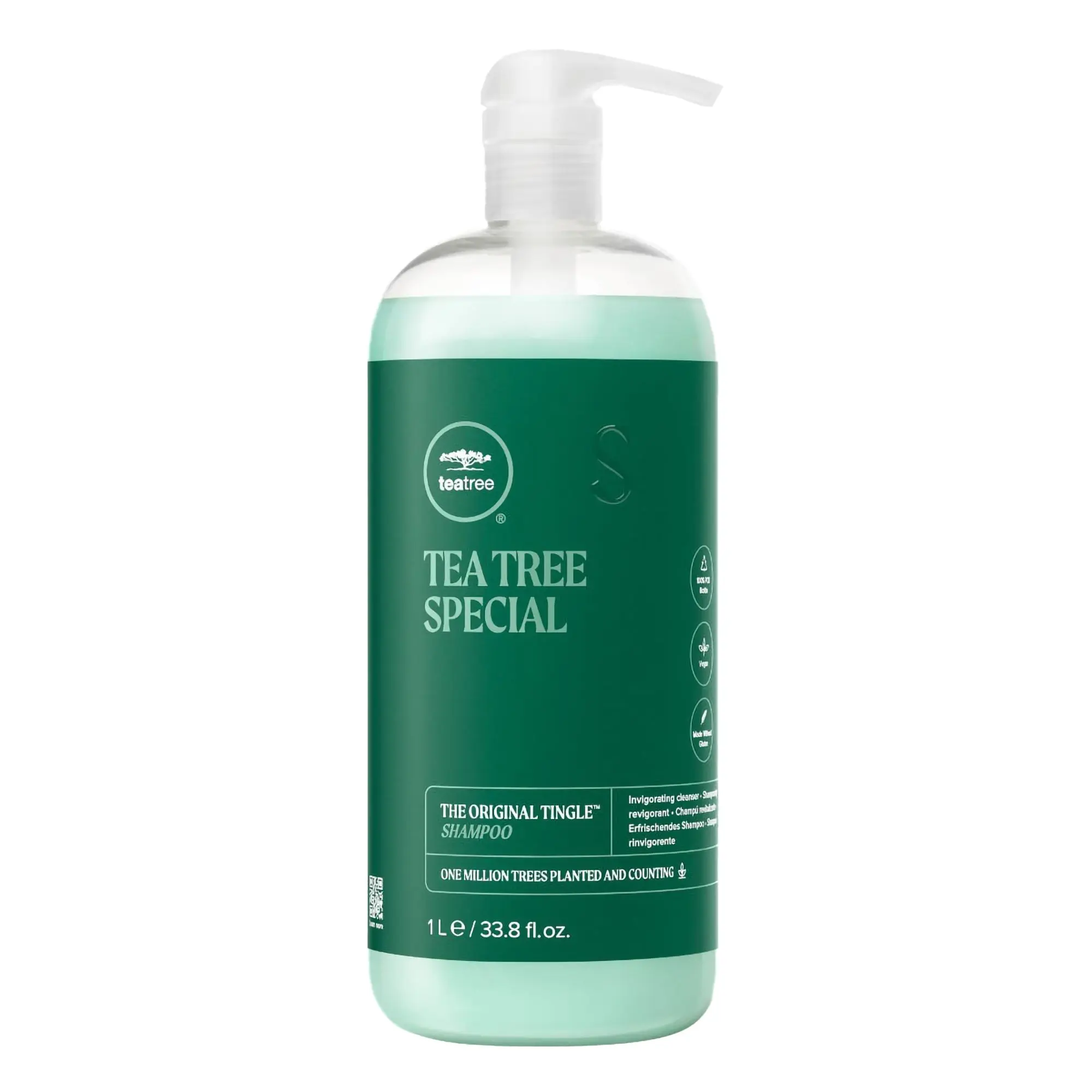 Paul Mitchell Tea Tree Special Shampoo, Deep Cleansing Hair Cleanser with an Invigorating Peppermint Scent, Haircare for Oily Hair, 33 oz, Aroma, Liquid