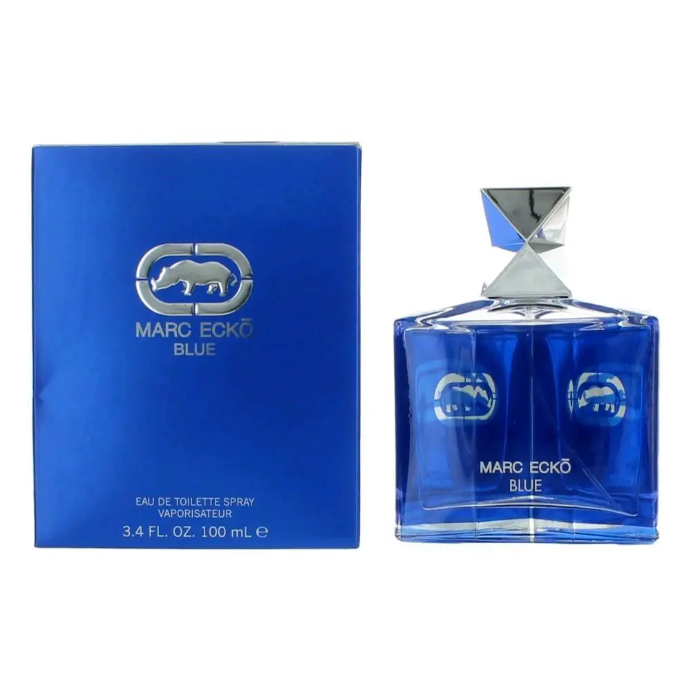 Marc Ecko Ecko Blue Eau de Toilette for Men, Bold Aroma and Distinctive Look, Men's Fragrance Spray, 3.4 oz (100 ml)