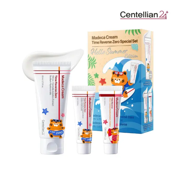 [NEW][Centellian24] Zero Limited Edition | Madeca Cream Time Reverse Zero Special Set | Slow-Aging Cream + Travel Size Cream | Firming, Barrier Care & Deep Hydration | Korean Skincare