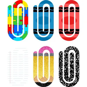 Jumbo Paper Clip/ Bookmark/ Journal Clip -Acrylic Paper Bookmark Sublimation Paperclips