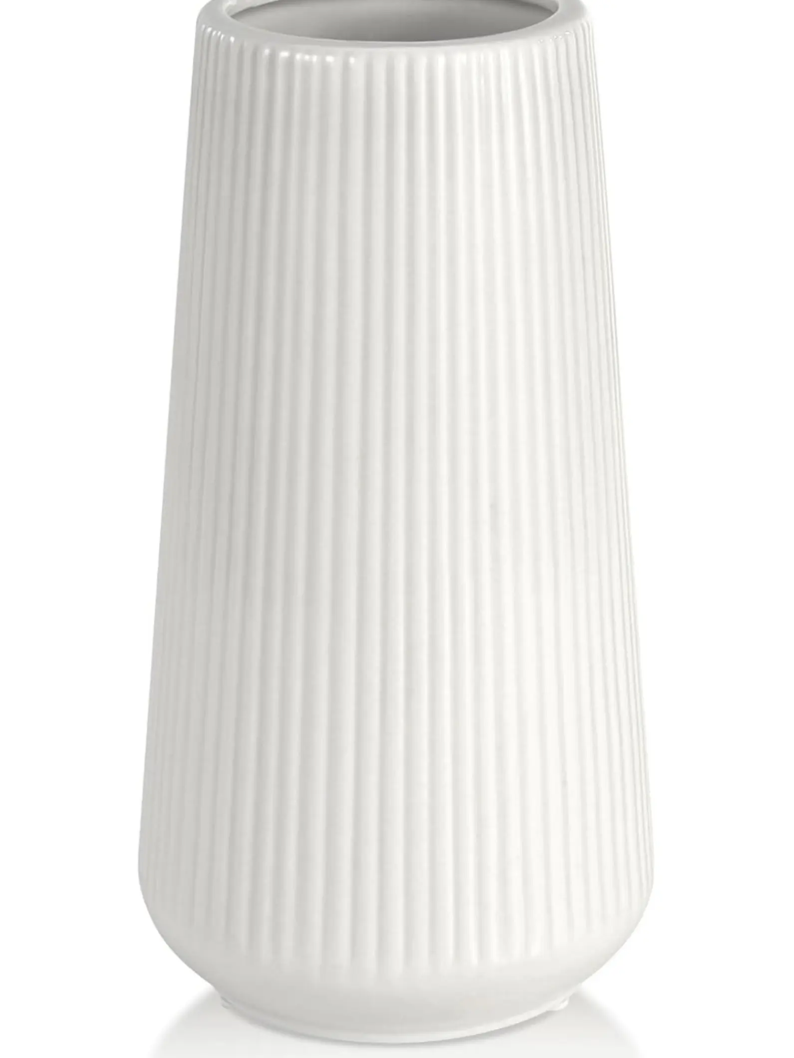 White Ceramic Vase,  Small Cute Flower Vase for Pampas Grass, Home, Living Room, Dining Table, Farmhouse, Office Decor, Bedroom, Table, and Kitchen Shelf (White)