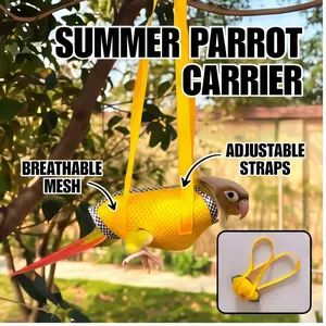 Summer breathable parrot handbag, suitable for all birds, handmade