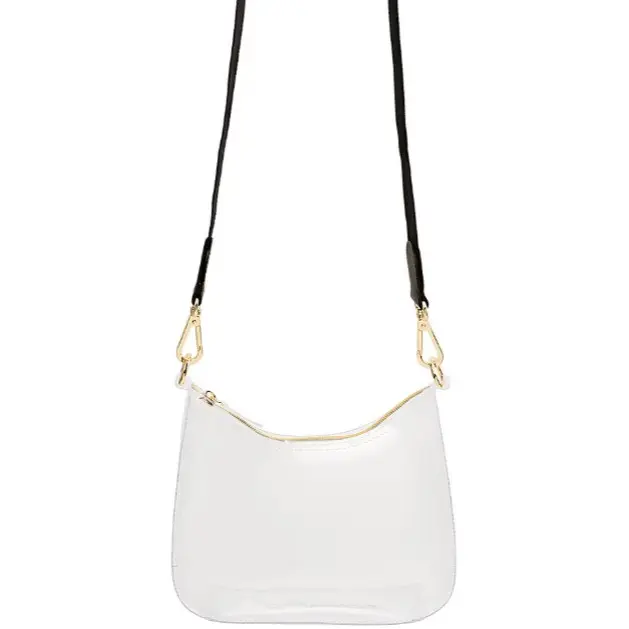 Stoney Clover Lane Clear Curved Crossbody Bag