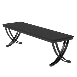 Tribesigns 78.74" Two Person Desk Industrial Double Computer Desk with Metal Frame