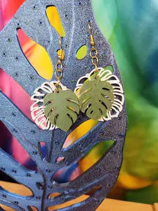 Monstera Deliciosa Earrings