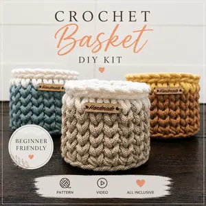 Crochet Basket DIY Kit