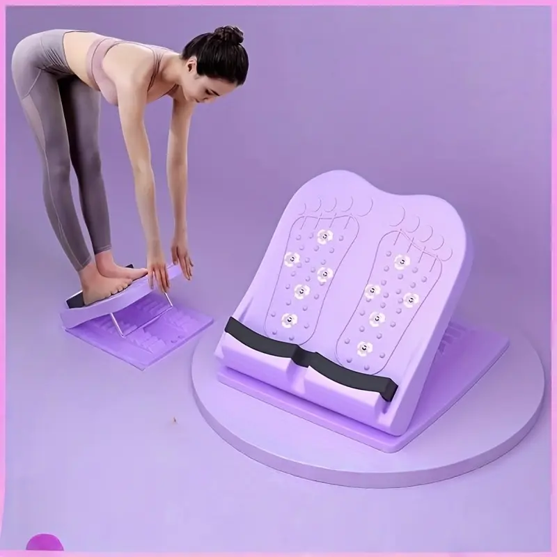 Adjustable Yoga Stretch Board with Incline Calf Extender, Portable Home Exercise Equipment, Durable Lightweight Design for Gym Living Room Office, Multifunctional Exercise Board, Home Workout Equipment
