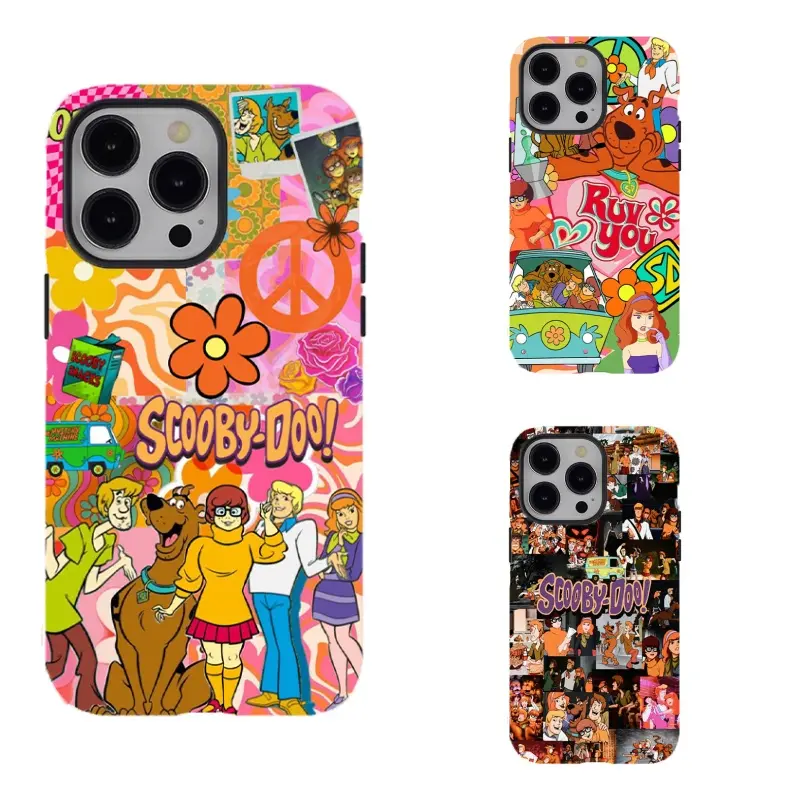 Scooby-Doo Custom Slim Cartoon Smartphone Shell, Vibrant Fan-Focused Accessory with Durable Shockproof Wireless Protection, Fit for iPhone 12-17 Pro Max Plus & Samsung Devices, Ideal Gift