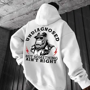 Undiagnosed But Something Ain't Right Printed Men's Hoodie