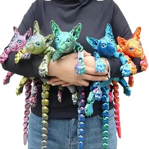 3pcs Large 3D Printed Cat, 19.96 Inches and 9.06 Inches ,ADHD, Sphynx Cats, Stress Relief Toys For Adults, 3D Printed Animals,party decoration gifts,3d fidget toys,Home Goods - Festive & Party Supplies - Party Gifts - Party Concessions