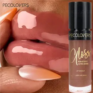 1PC Moisturizing Glitter Lip Gloss, Jelly Liquid, Shiny Pearlescent Lip Gloss, Long-lasting Makeup, Tinted Lip Color Oil, Create A Shining Easter Makeup, Glossy, Lipstick