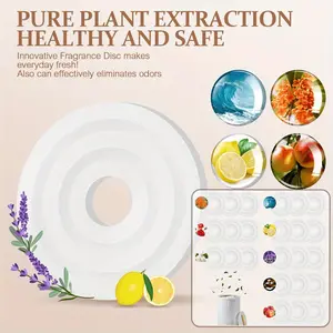 24pcs Towel Warmer Scented Discs - Fresh Fragrance Replacement Pads in 8 Unique Scents, Circular Design for Home and Bathroom Use, Air Freshener for Bathroom Aroma