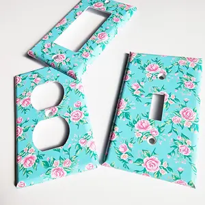 Floral Light Switch & Outlet Covers | Plates | Spring Decor | Pink | Blue | Turquoise | Flowers