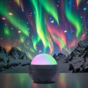 1pc Aurora Lights Projector, 2in 1 LED Northern Light And Ocean Wave Projector with Remote Control, Night Light Projector with 14 Light Effects for Bedroom/ Gaming Room/ Home Theater/ Ceiling/ Birthday/ Party